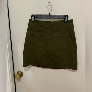 Express Green Mini Skirt
